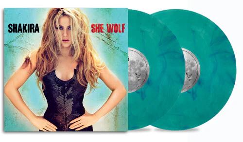 Shakira - She Wolf (2LP Sea Glass with Turquoise Swirls Vinyl)
