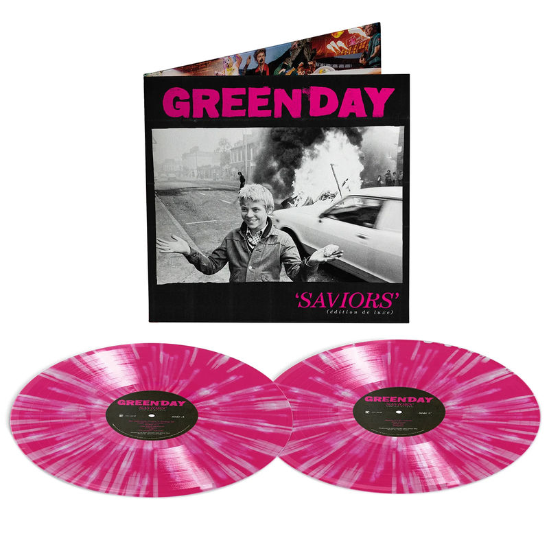 Green Day - Saviors (édition de luxe) (Standard Edition, 2LP Hot Pink with White Splatter Vinyl)