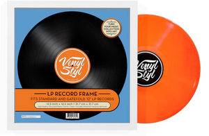 Vinyl Styl 12 Inch Vinyl Record Display Frame - Wall Hanging (White)