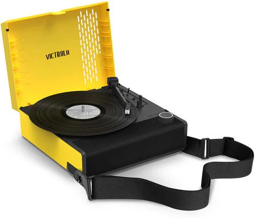 Victrola VSC-750SB-YEL Revolution GO Portable Record Player: Yellow