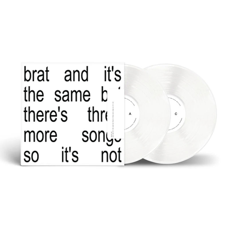 Charli XCX - Brat and it's the same but there's three more songs so it's not (Standard Edition, 2LP White Vinyl)