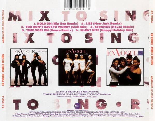 En Vogue - Remix To Sing (CD) (NM or M-, VG+)