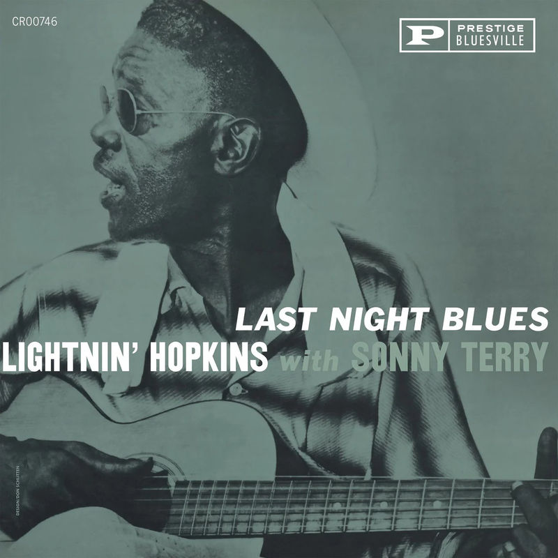 Lightnin' Hopkins with Sonny Terry Last Night Blues (Bluesville Acoustic Sounds Series, LP Vinyl)