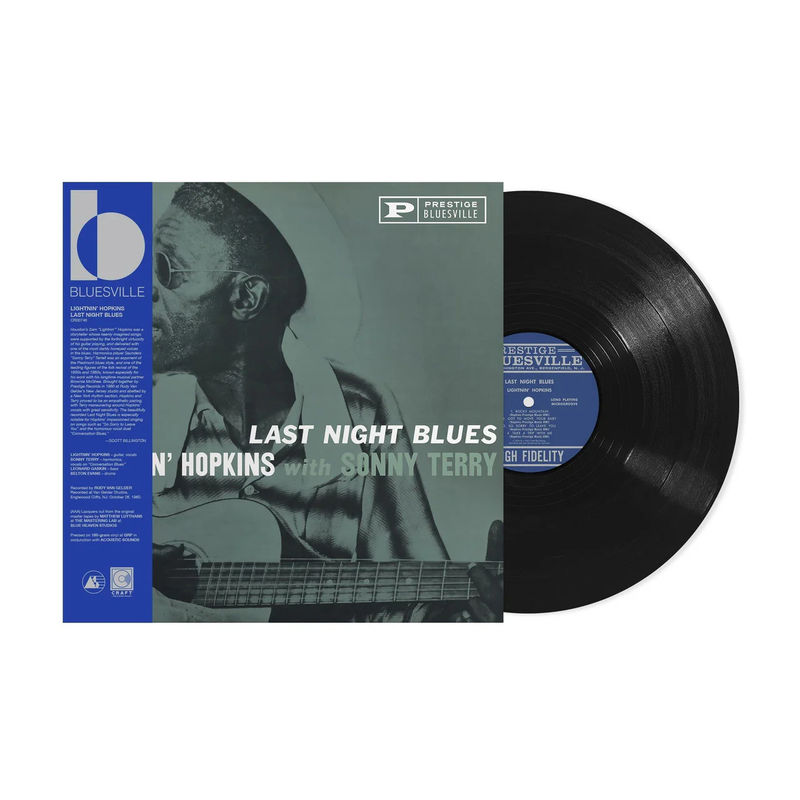 Lightnin' Hopkins with Sonny Terry Last Night Blues (Bluesville Acoustic Sounds Series, LP Vinyl)