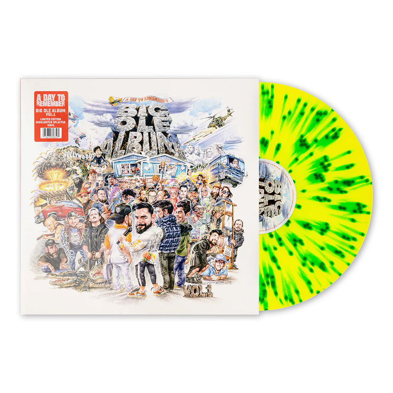 A Day To Remember - Big Ole Album Vol. 1 (Indie Exclusive, Highlighter Splatter LP Vinyl)