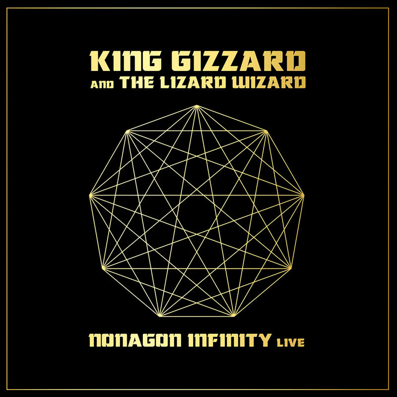 King Gizzard & The Lizard Wizard - Nonagon Infinity Live (Indie Exclusive, 2LP 'Gold Nugget'-Colored, Nonagon-Shaped Vinyl)