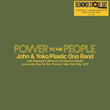 John & Yoko, The Plastic Ono Band, Elephant's Memory Power To The People - Live at the One-To-One Concert, New York City, 1972 (RSD 2025, 12" EP Yellow)