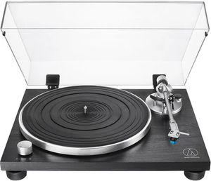 Audio Technica AT-LPW30BKR Fully Manual Belt-Drive Turntable (Mahogany)