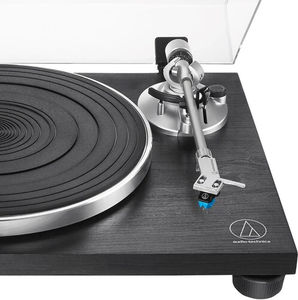 Audio Technica AT-LPW30BKR Fully Manual Belt-Drive Turntable (Mahogany)