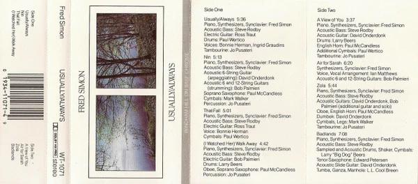 Fred Simon  - Usually/Always (Cassette) (NM or M-, VG+)