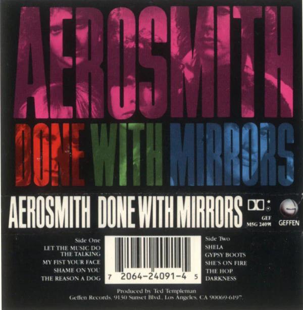 Aerosmith - Done With Mirrors (Cassette) (NM or M-, VG+)