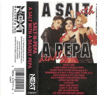 Salt 'N' Pepa - A Salt With A Deadly Pepa (Cassette) (VG+, VG+)