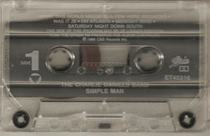The Charlie Daniels Band - Simple Man (Cassette) (VG+, VG+)