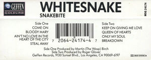 Whitesnake - Snakebite (Cassette) (VG+, VG+)