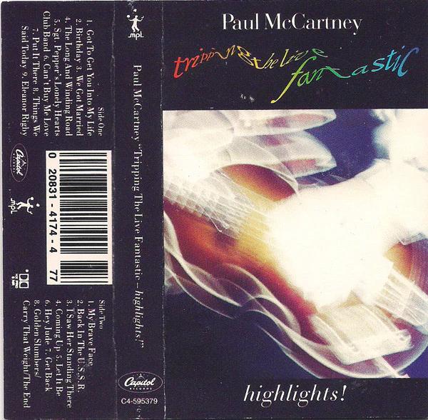 Paul McCartney - Tripping The Live Fantastic - Highlights! (Cassette) (VG+, VG+)