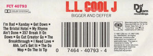 LL Cool J - Bigger And Deffer (Cassette) (VG+, VG+)
