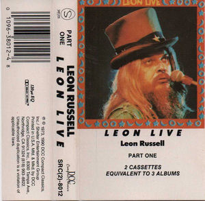 Leon Russell - Leon Live (Cassette) (NM or M-, VG+)