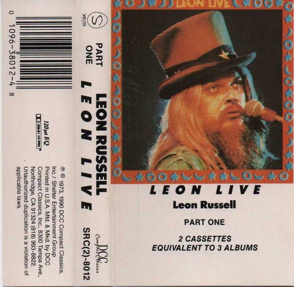 Leon Russell - Leon Live (Cassette) (NM or M-, VG+)