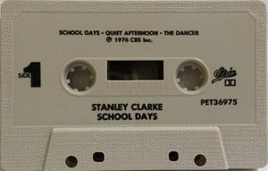 Stanley Clarke - School Days (Cassette) (VG+, VG+)