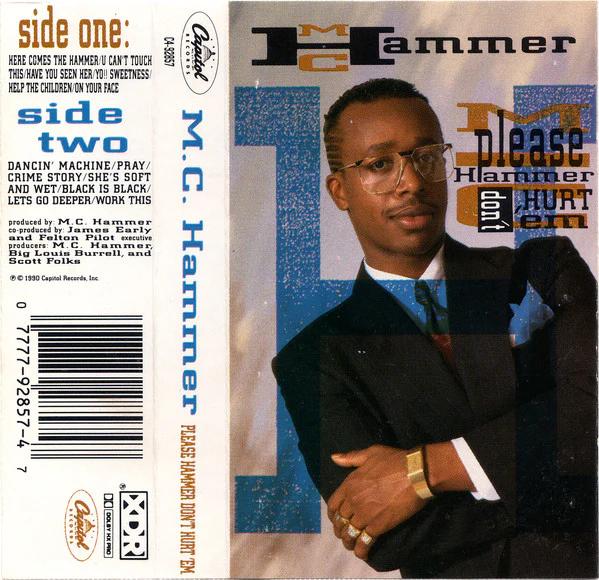MC Hammer - Please Hammer Don't Hurt 'Em (Cassette) (VG+, VG+)