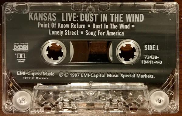 Kansas  - Live: Dust In The Wind (Cassette) (NM or M-, NM or M-)