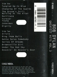 Bob Dylan - Bob Dylan's Greatest Hits Volume 3 (Cassette) (NM or M-, NM or M-)