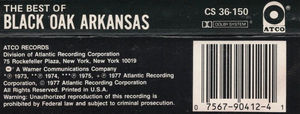 Black Oak Arkansas - The Best Of Black Oak Arkansas (Cassette) (VG+, VG+)