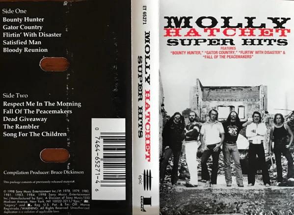 Molly Hatchet - Super Hits (Cassette) (NM or M-, VG+)