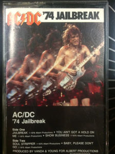 AC/DC - '74 Jailbreak (Cassette) (NM or M-, VG+)
