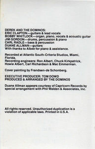 Derek & The Dominos - Layla And Other Assorted Love Songs (Cassette) (VG, VG)