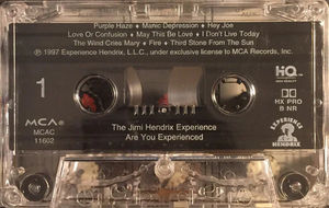 The Jimi Hendrix Experience - Are You Experienced? (Cassette) (NM or M-, VG+)