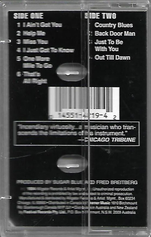 Sugar Blue - Blue Blazes (Cassette) (NM or M-, NM or M-)