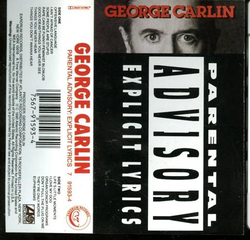 George Carlin - Parental Advisory: Explicit Lyrics (Cassette) (NM or M-, VG+)
