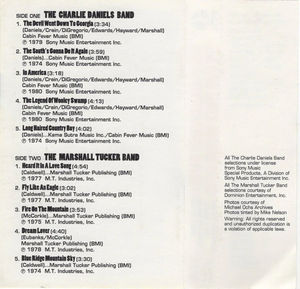 The Charlie Daniels Band, The Marshall Tucker Band - The Charlie Daniels Band / The Marshall Tucker Band (Cassette) (VG+, VG+)