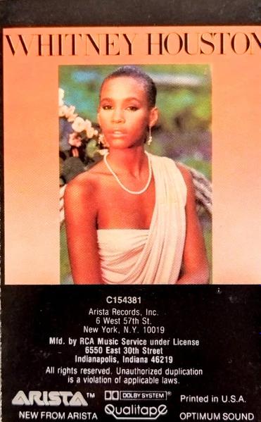 Whitney Houston - Whitney Houston (Cassette) (VG+, VG+)