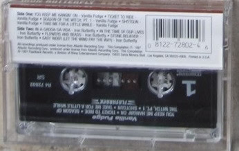 Vanilla Fudge & Iron Butterfly - Vanilla Fudge & Iron Butterfly: Hits (Cassette) (NM or M-, VG+)