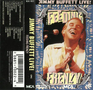 Jimmy Buffett - Live! Feeding Frenzy (Cassette) (VG+, VG+)