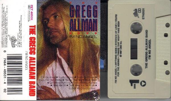 The Gregg Allman Band - I'm No Angel (Cassette) (NM or M-, VG+)