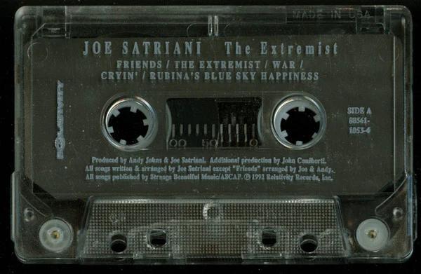 Joe Satriani - The Extremist (Cassette) (VG+, VG+)