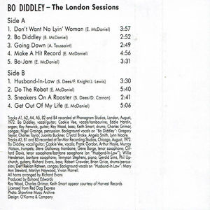 Bo Diddley - The London Sessions (Cassette) (VG+, VG+)
