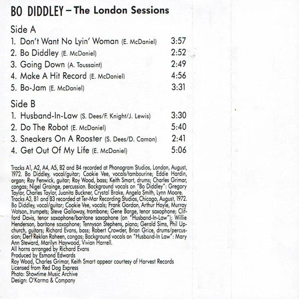 Bo Diddley - The London Sessions (Cassette) (VG+, VG+)