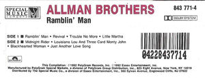 The Allman Brothers Band - Ramblin' Man (Cassette) (NM or M-, NM or M-)