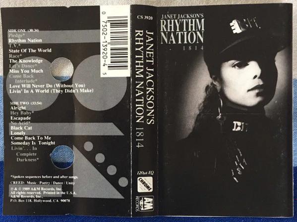 Janet Jackson - Rhythm Nation 1814 (Cassette) (VG+, VG+)