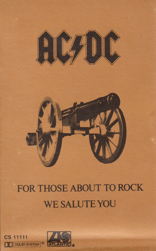 AC/DC - For Those About To Rock (We Salute You) (Cassette) (VG+, VG+)