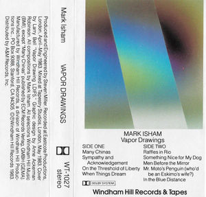 Mark Isham - Vapor Drawings (Cassette) (VG+, VG+)