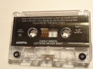 Carly Simon - Letters Never Sent (Cassette) (VG+, VG+)