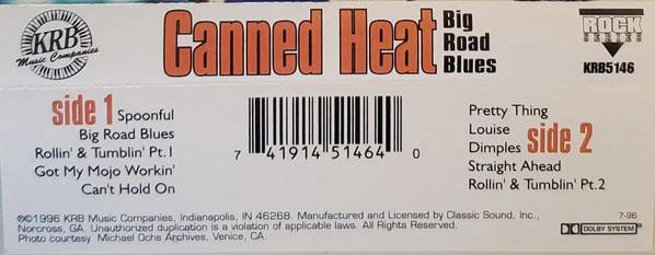 Canned Heat - Big Road Blues (Cassette) (NM or M-, NM or M-)