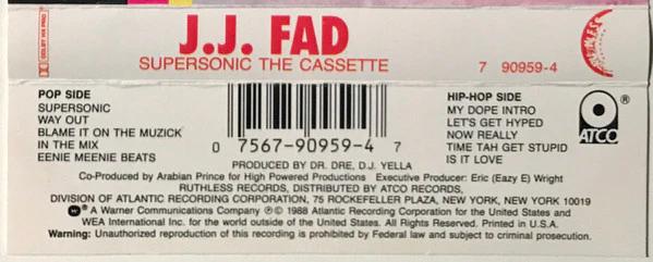 J.J. Fad - Supersonic (The Cassette) (Cassette) (VG+, VG+)