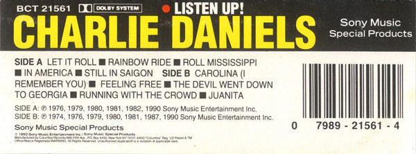 The Charlie Daniels Band - Listen-Up! (Cassette) (NM or M-, NM or M-)