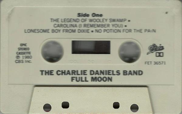 The Charlie Daniels Band - Full Moon (Cassette) (VG+, VG+)